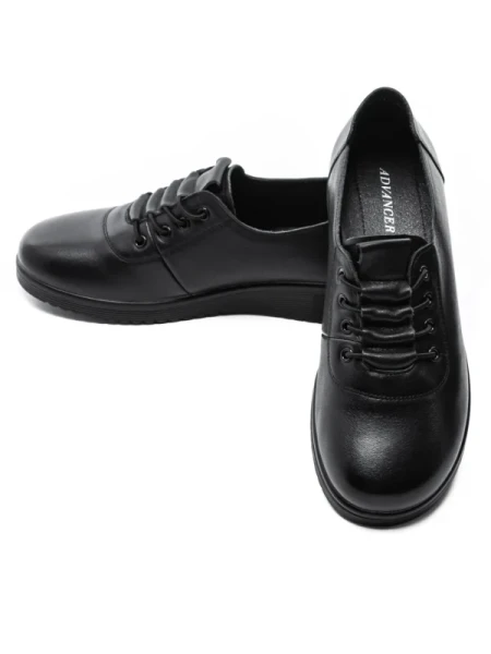 Pantofi Casual Dama din piele naturala 18791 BLACK | ADVANCER