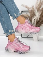 Pantofi Sport Dama cu Platforma 5WL83 PINK | MEI