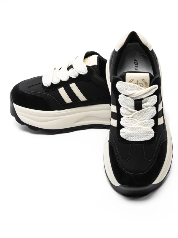 Pantofi Sport Dama din piele naturala Y6306 BLACK | ADVANCER