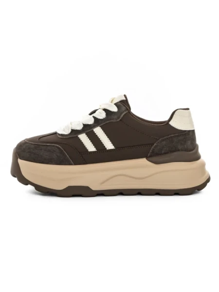 Pantofi Sport Dama din piele naturala Y6306 BROWN | ADVANCER