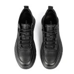 Moški čevlji za prosti čas iz pravega usnja WM807 Črna-Bela | Advancer