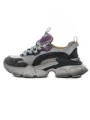 Pantofi Sport Dama din piele naturala Y5758-2 GREY-PURPLE | ADVANCER