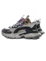 Pantofi Sport Dama din piele naturala Y5758-2 GREY-PURPLE | ADVANCER