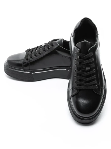 Pantofi Casual Barbati din piele naturala A921-1 BLACK | ADVANCER