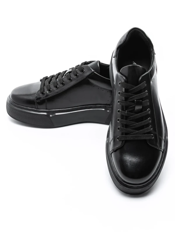 Pantofi Casual Barbati din piele naturala A921-1 BLACK | ADVANCER
