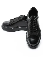 Pantofi Casual Barbati din piele naturala A921-1 BLACK | ADVANCER