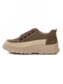 Pantofi Sport Dama din piele naturala 70108-2 KHAKI | ADVANCER