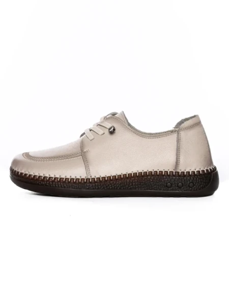 Pantofi Casual Dama din piele naturala KM327 CREAM | FORMAZIONE