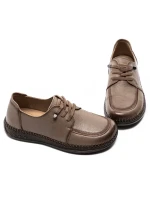 Pantofi Casual Dama din piele naturala KM327 APRICOT | FORMAZIONE