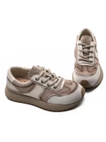 Pantofi Sport Dama din piele naturala KM9819 CREAM | FRANCO GERARDO