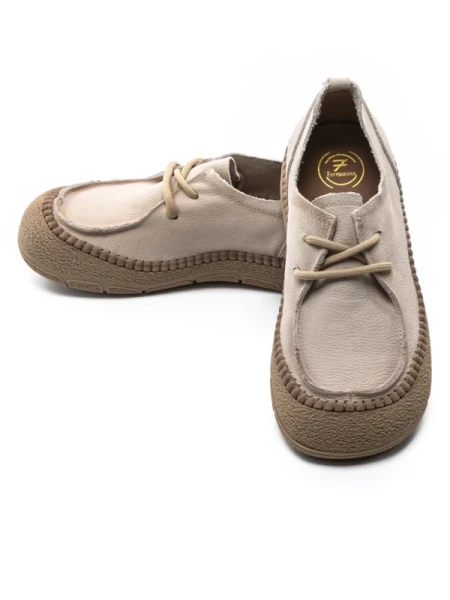 Pantofi Casual Dama din piele naturala KM5169 CREAM | FORMAZIONE