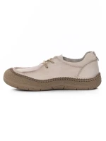 Pantofi Casual Dama din piele naturala KM5169 CREAM | FORMAZIONE