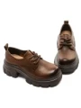 Pantofi Casual Dama din piele naturala KM1607 BROWN | FORMAZIONE