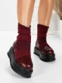 Ghete Dama cu Platforma 56WL1 WINERED | MEI