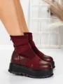 Ghete Dama cu Platforma 56WL1 WINERED | MEI