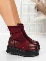 Ghete Dama cu Platforma 56WL1 WINERED | MEI
