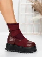 Ghete Dama cu Platforma 56WL1 WINERED | MEI
