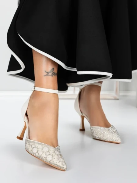 Pantofi Stiletto 5XKK38 BEIGE | MEI