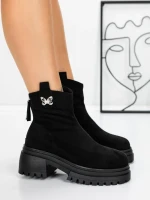 Ghete Dama cu Platforma 58WL21 BLACK | MEI