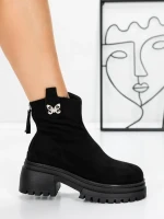 Ghete Dama cu Platforma 58WL21 BLACK | MEI