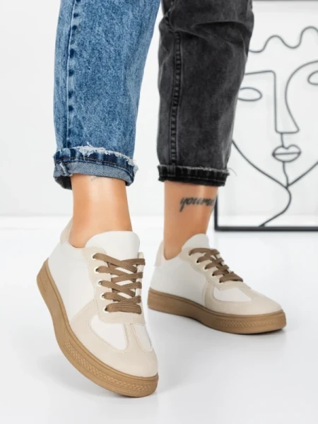Sneakers Dama 986 BEIGE-KHAKI | FASHION