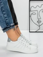 Sneakers Dama 982 WHITE-GREY | FASHION