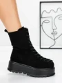 Ghete Dama cu Platforma 3AL77 BLACK | MEI
