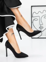 Čevlji z debelo peto 3DC36 Črna | Mei