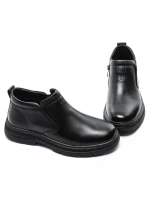 Ghete Barbati din piele naturala WM25517 BLACK | ADVANCER