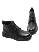 Ghete Barbati din piele naturala 806005 BLACK | ADVANCER