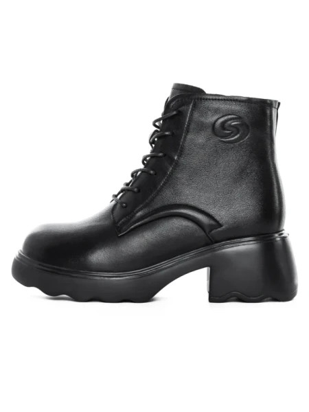 Ghete Dama din piele naturala 5008 BLACK | ADVANCER