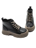 Ghete Dama din piele naturala 6575-8 BLACK | ADVANCER