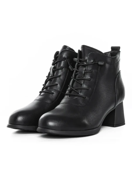 Ghete Dama din piele naturala 8853 BLACK | ADVANCER