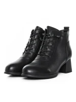 Ghete Dama din piele naturala 8853 BLACK | ADVANCER