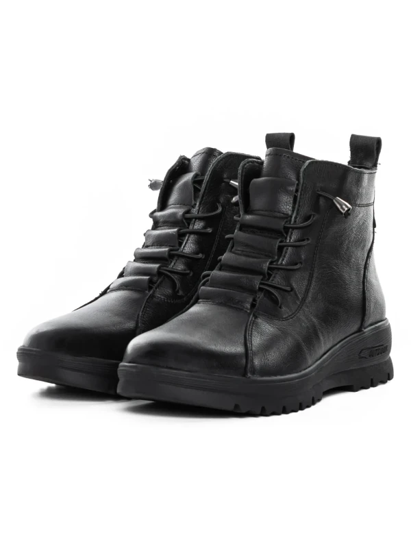 Ghete Dama din piele naturala 5851 BLACK | ADVANCER