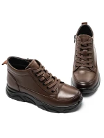 Kratki spomladansko-jesenski ženski škornji M3055 Rjava | Formazione