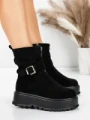 Ghete Dama cu Platforma 5W83 BLACK | MEI