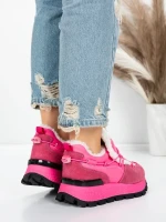 Pantofi Casual Dama din piele naturala 58W26 ROSEO | PANTOFUL