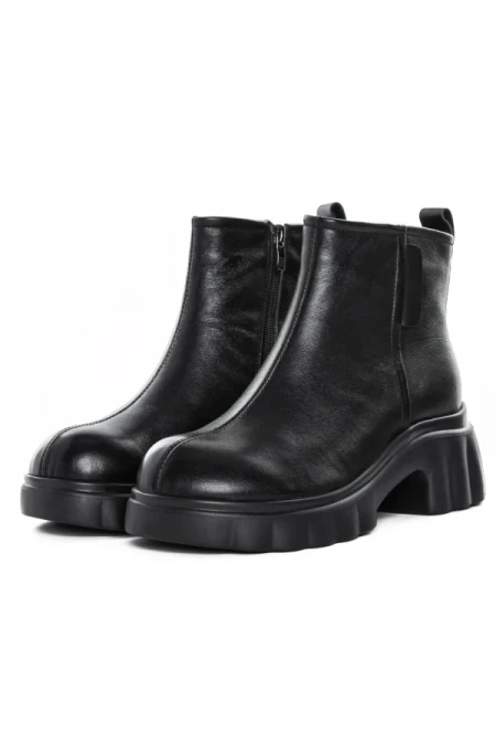 Ghete Dama din piele naturala 82620 BLACK | ADVANCER