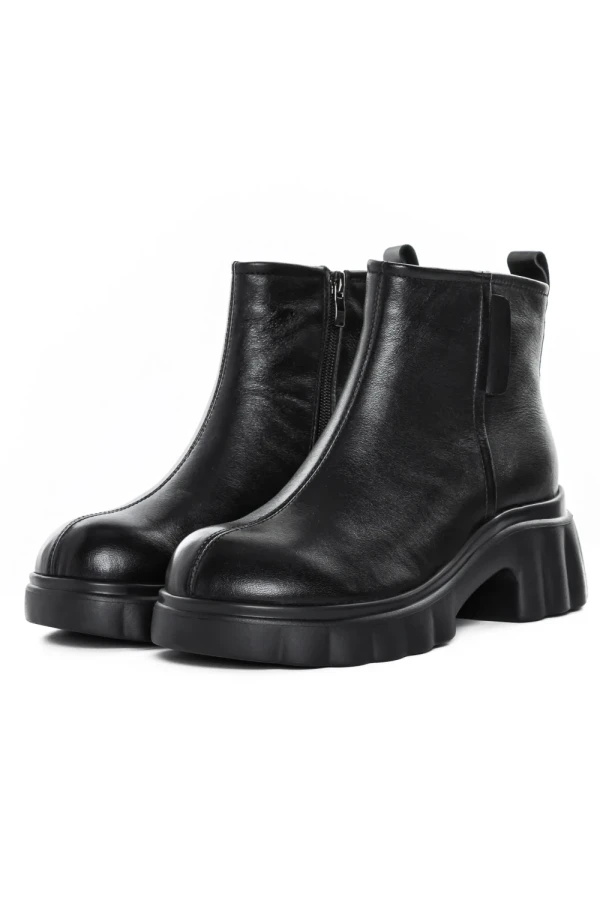 Ghete Dama din piele naturala 82620 BLACK | ADVANCER