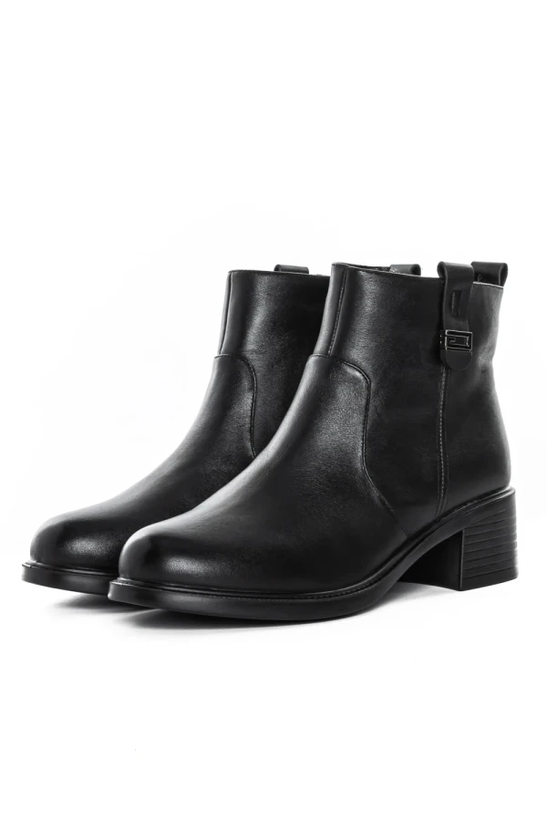 Ghete Dama din piele naturala 4915503 BLACK | ADVANCER