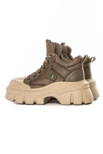 Ghete Dama din piele naturala 5020-1 KHAKI | ADVANCER