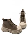 Ghete Dama din piele naturala 66081 KHAKI | ADVANCER