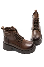 Ženski gležnjarji s platformo 8099 Rjava | Formazione