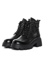 Ženski gležnjarji s platformo 8099 Črna | Formazione