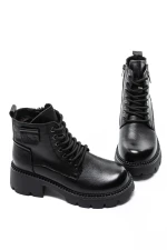 Ženski gležnjarji s platformo 8099 Črna | Formazione