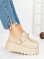 Ghete Dama cu Platforma 58WL18 BEIGE | MEI