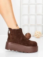 Ghete Dama cu Platforma 58WL19 BROWN | MEI