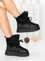 Ghete Dama cu Platforma 5GB9 BLACK | MEI