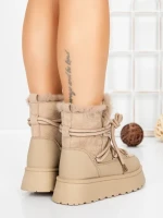 Ghete Dama cu Platforma 5GB9 KHAKI | MEI